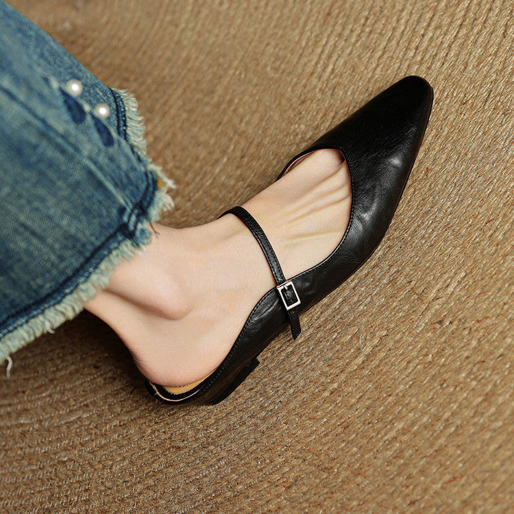 Image of Kelly | Women's Pointed Toe Mule Mary Jane Shoes