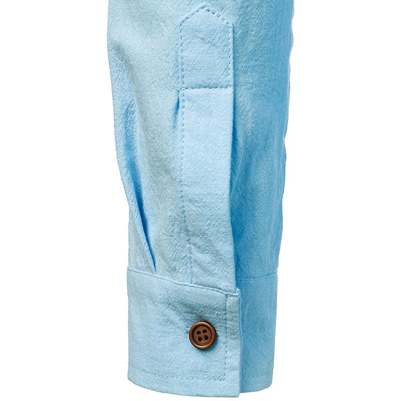 Image of Kelvin | Men's Long Sleeve Button-Down Casual Shirt