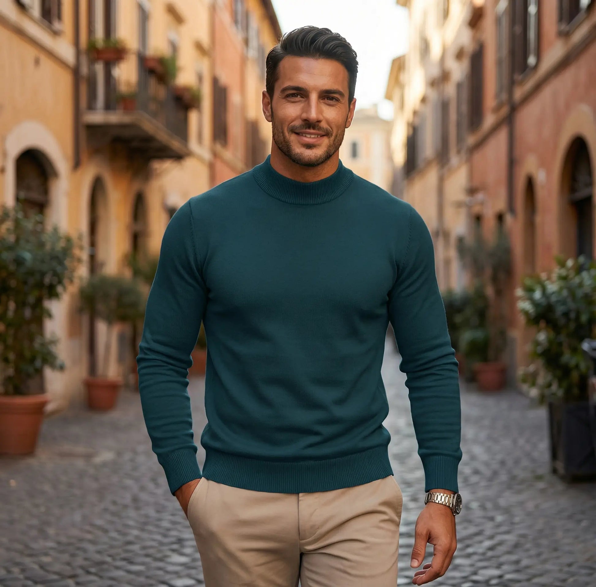 Image of Kent | Men's Fitted Turtleneck Sweater