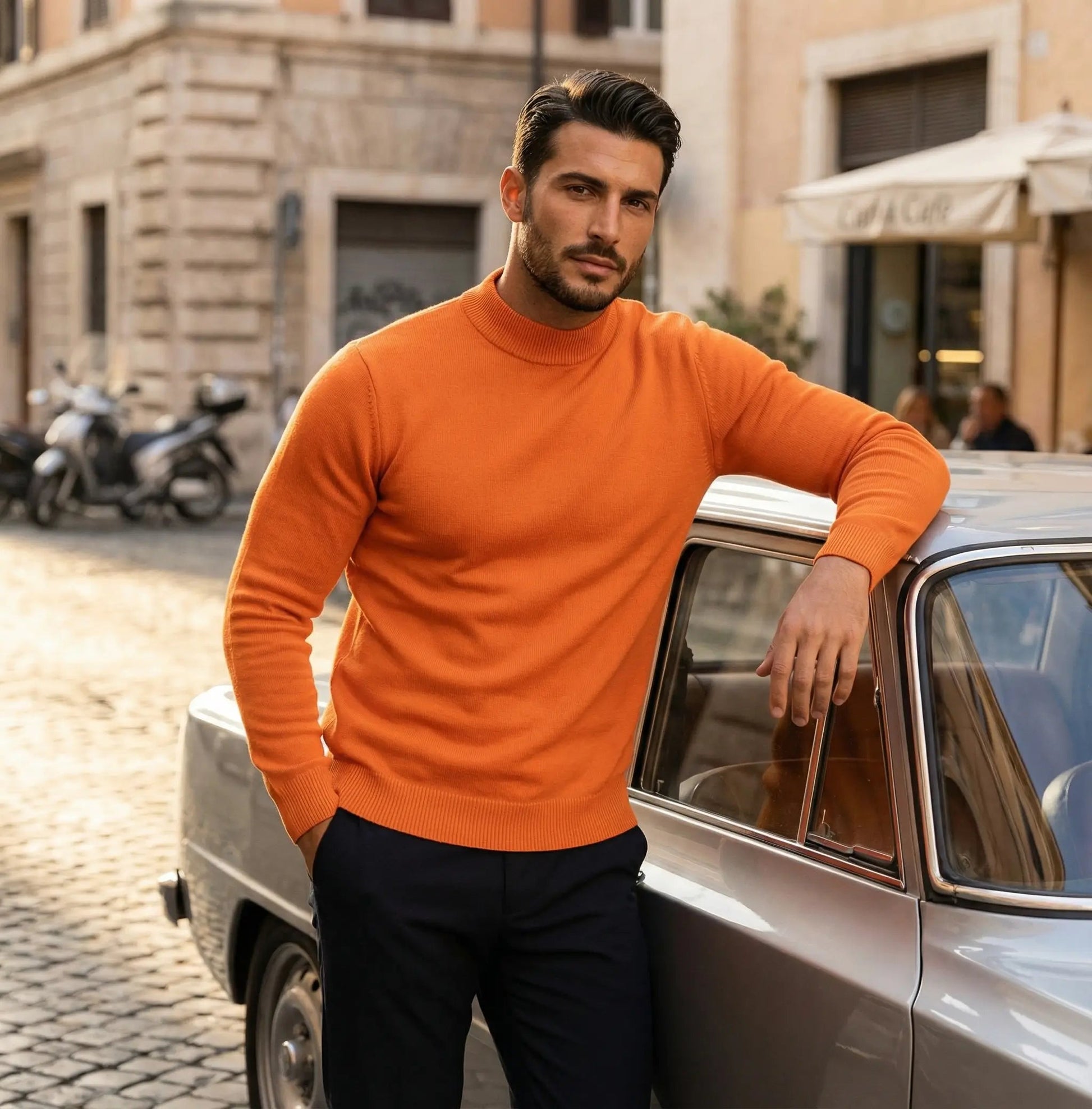 Image of Kent | Men's Fitted Turtleneck Sweater