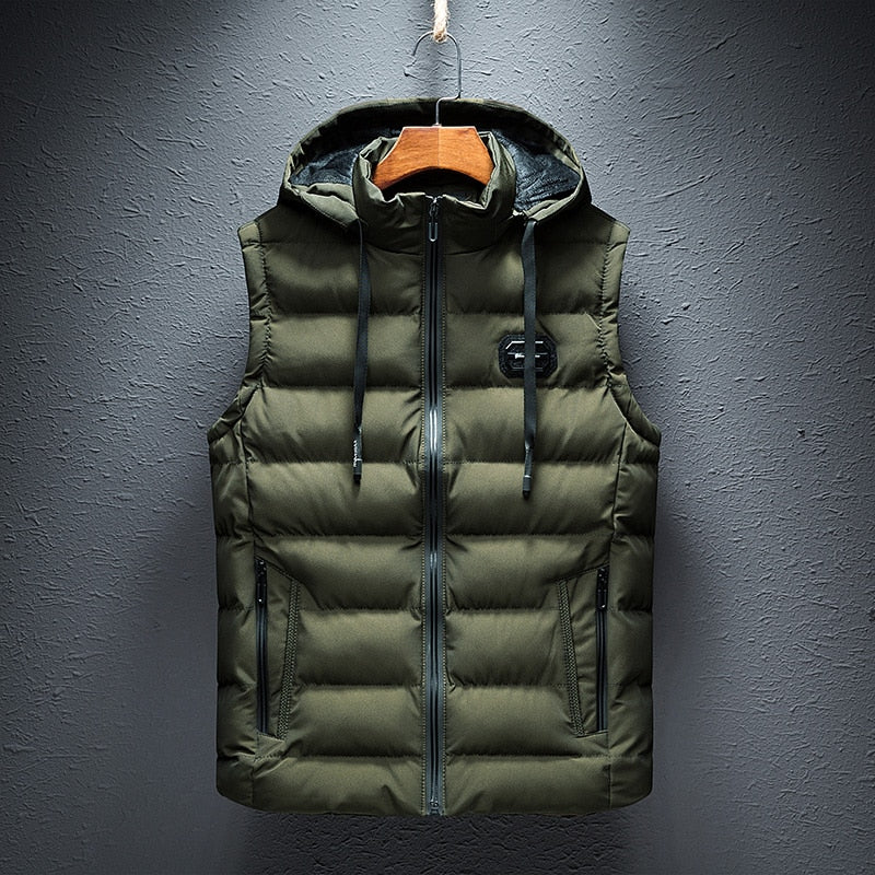Image of Kent | Men's Hooded Quilted Puffer Vest