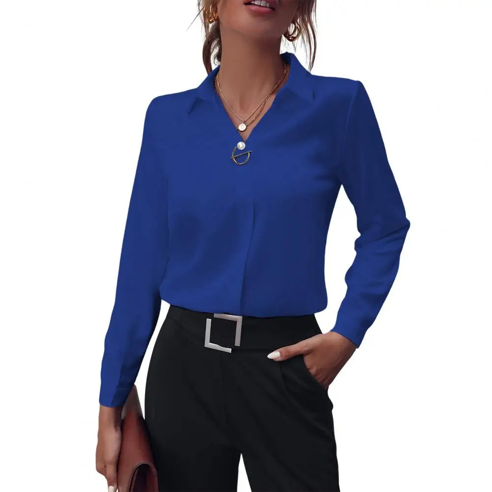 Image of Kiara | Women's Long Sleeve Button-Down Blouse