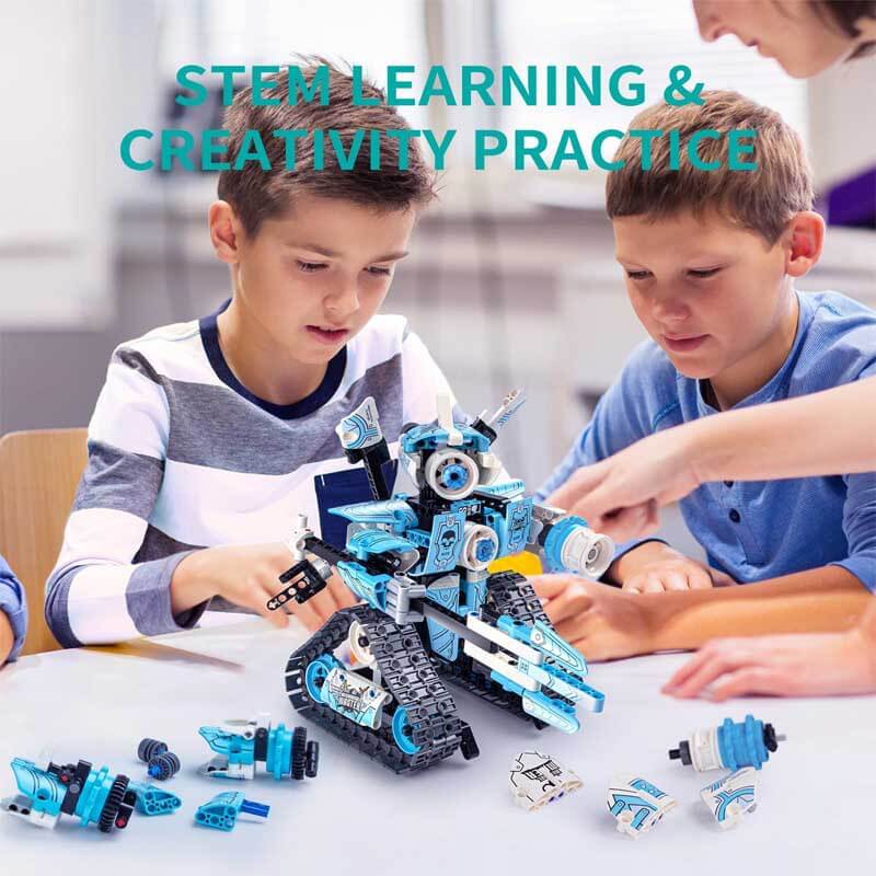 Kids' 3-in-1 Remote Control Building Robot Kit