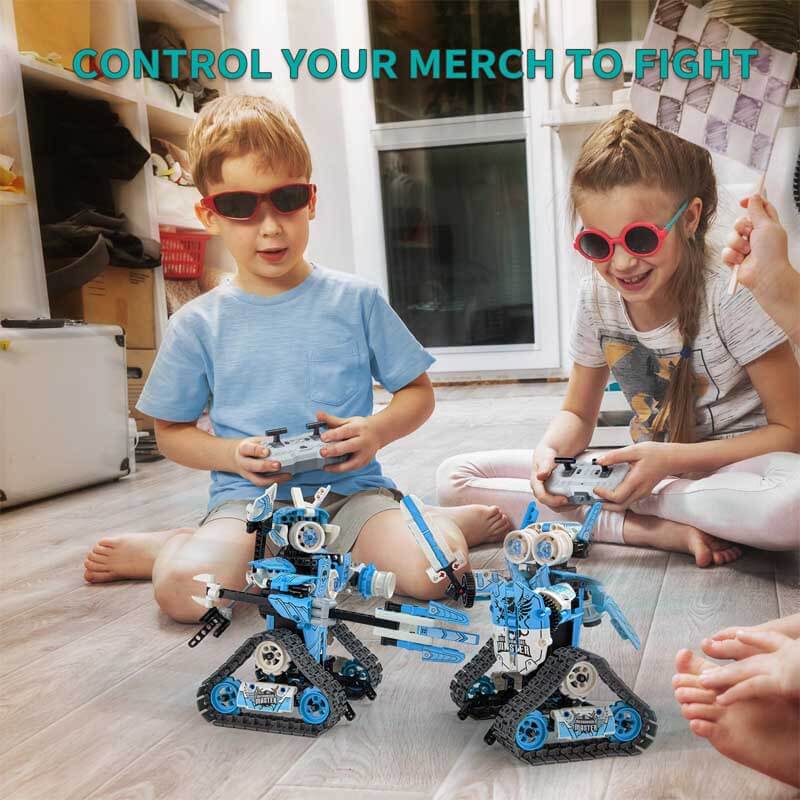 Kids' 3-in-1 Remote Control Building Robot Kit
