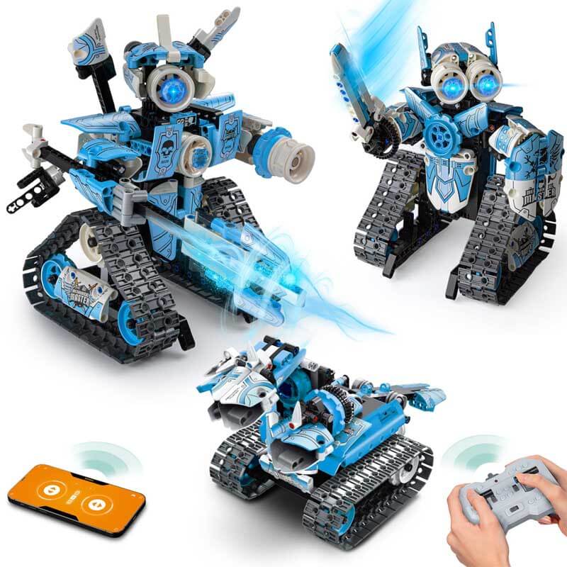 Kids' 3-in-1 Remote Control Building Robot Kit