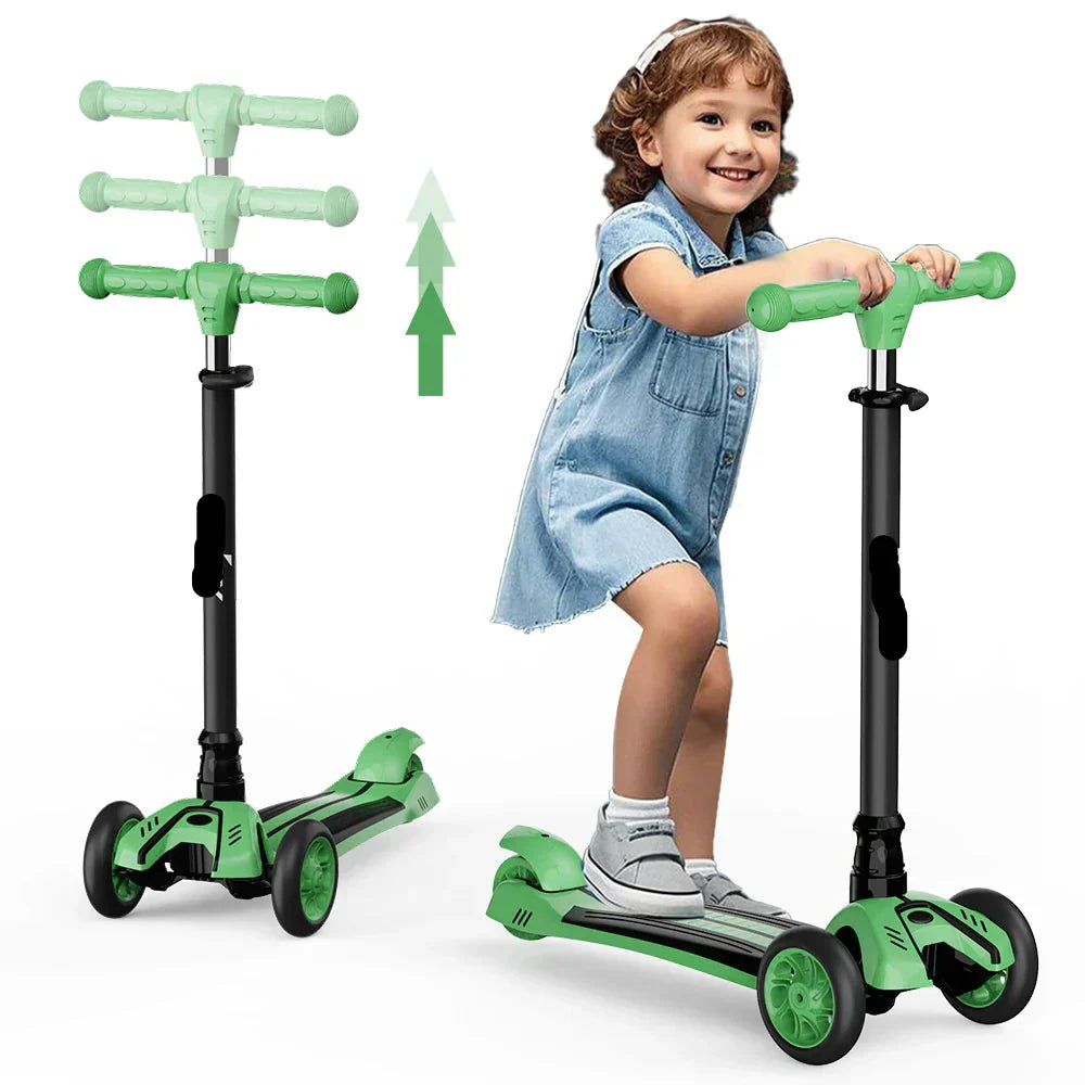 Kids 3-Wheel Scooter with LED Light-Up Wheels