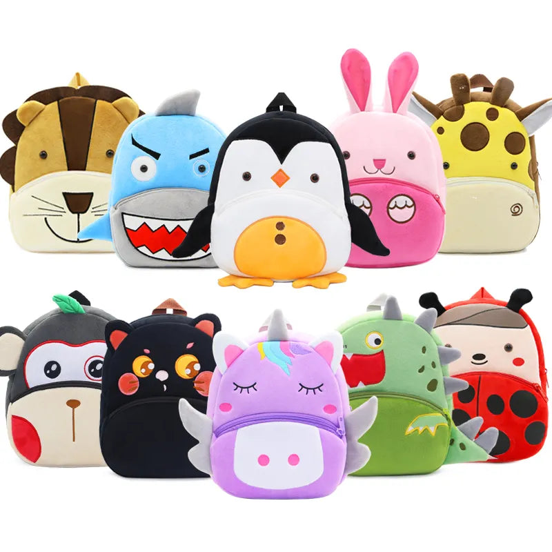 Kids' Adorable Plush Animal Backpack for Toddlers