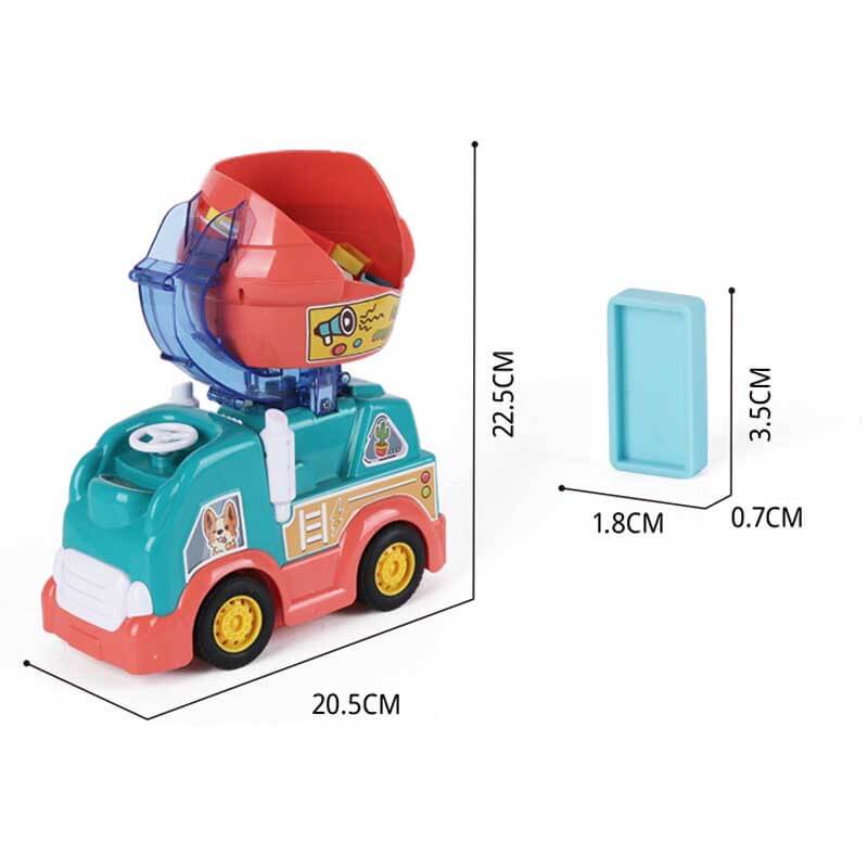 Kids' Automatic Domino Laying Train Toy Set