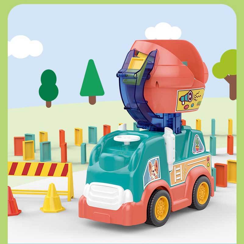 Kids' Automatic Domino Laying Train Toy Set