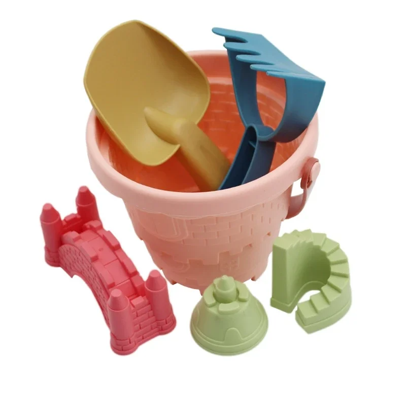 Kids Beach Sand Toys Set - Sensory Play Kit with Bucket