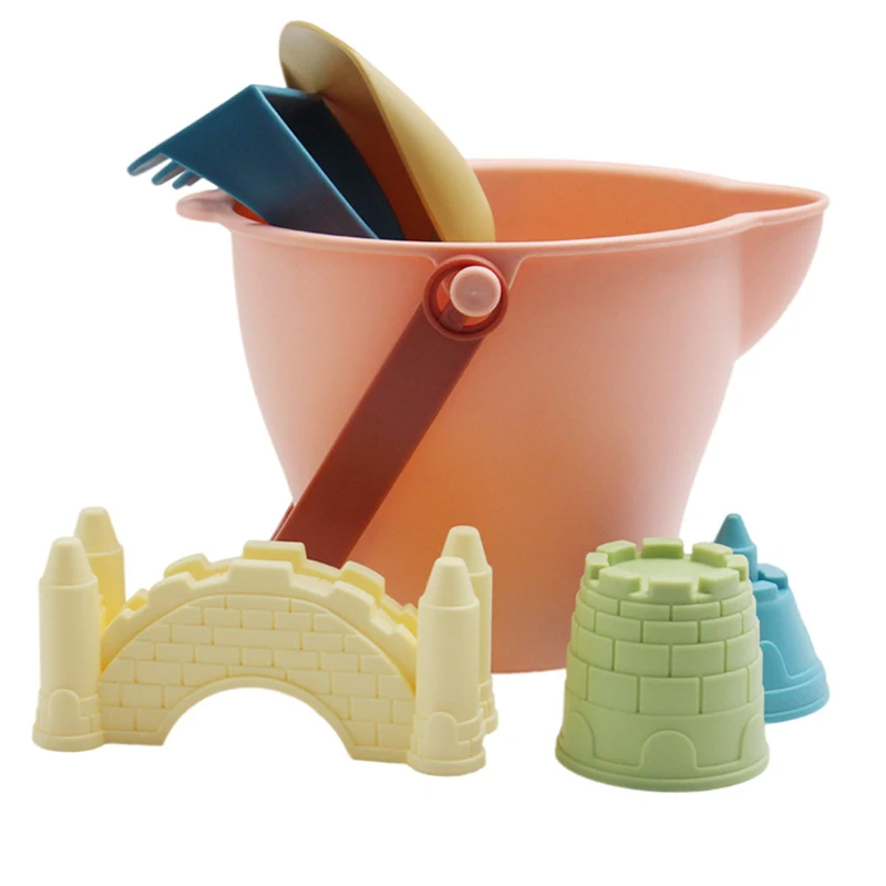 Kids Beach Sand Toys Set - Sensory Play Kit with Bucket