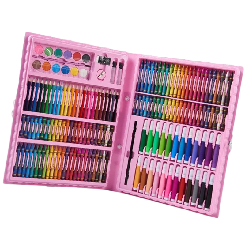 Kids Deluxe Art Set with Easel
