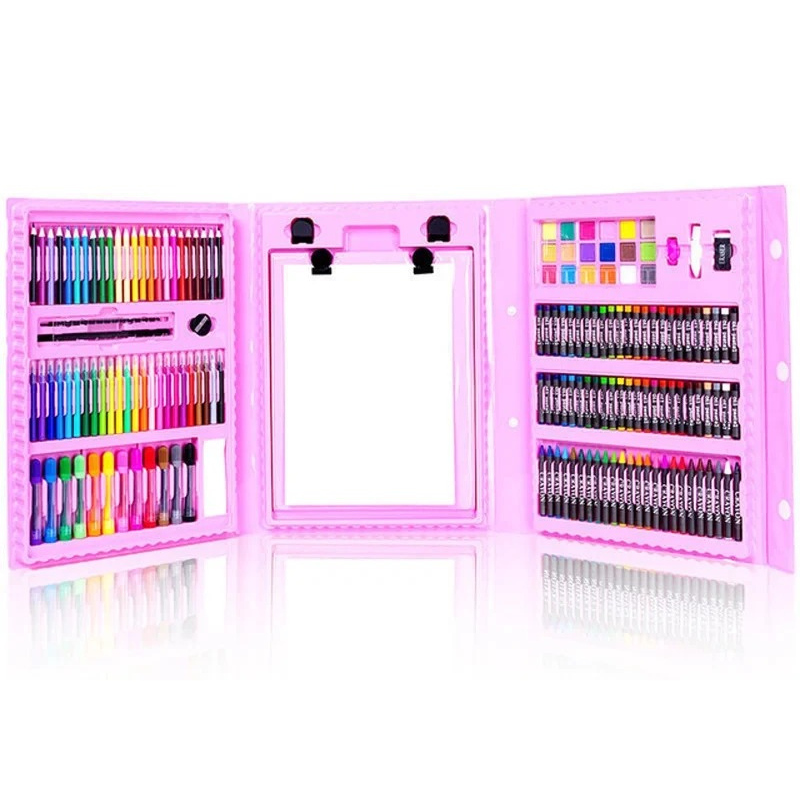 Kids Deluxe Art Set with Easel