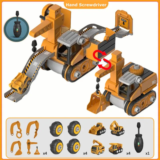 Kids' Master Builder Engineer Construction Toy Set