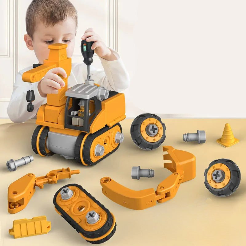 Kids' Master Builder Engineer Construction Toy Set