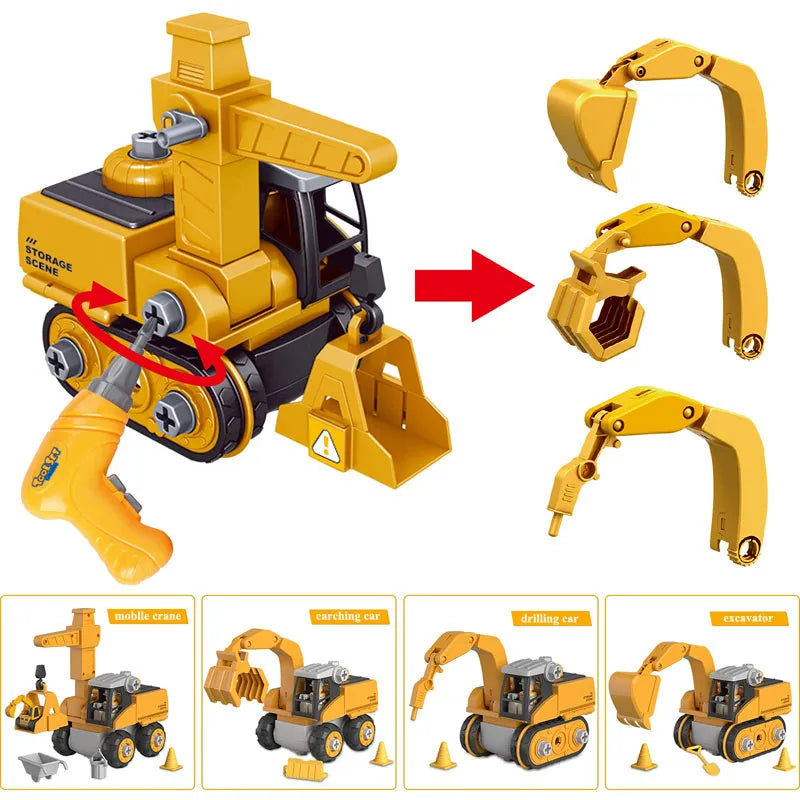 Kids' Master Builder Engineer Construction Toy Set
