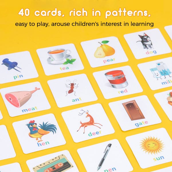 Kids Wooden Alphabet Spelling Game & Puzzle Set