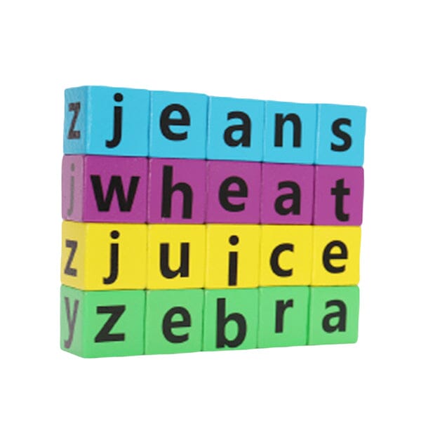 Kids Wooden Alphabet Spelling Game & Puzzle Set