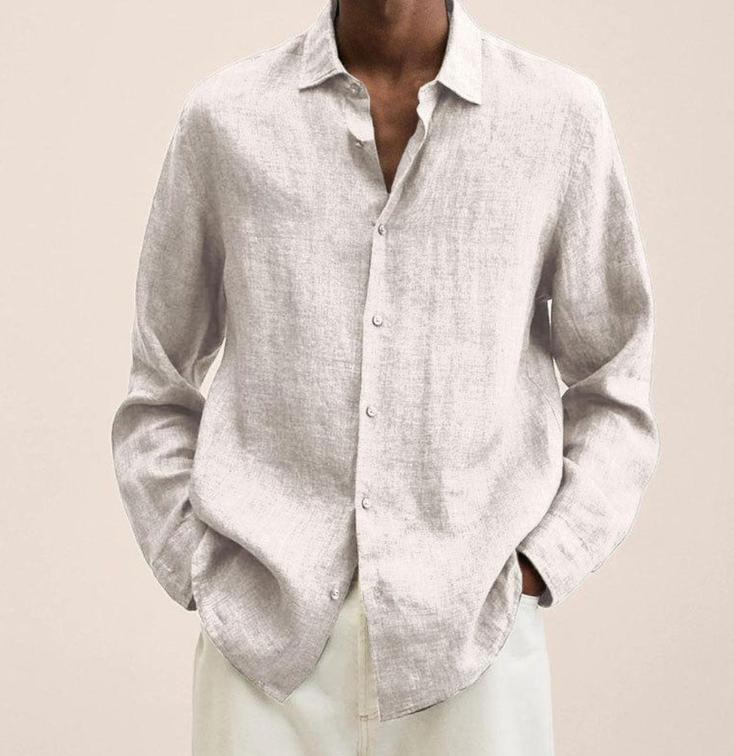 Image of Kieran | Men's Long Sleeve Button-Down Casual Shirt