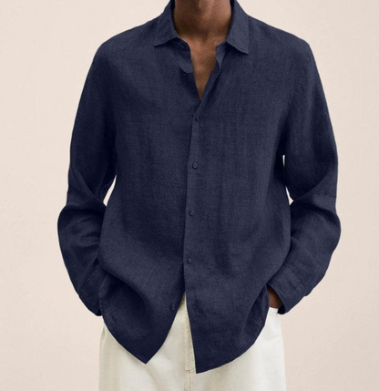 Image of Kieran | Men's Long Sleeve Button-Down Casual Shirt