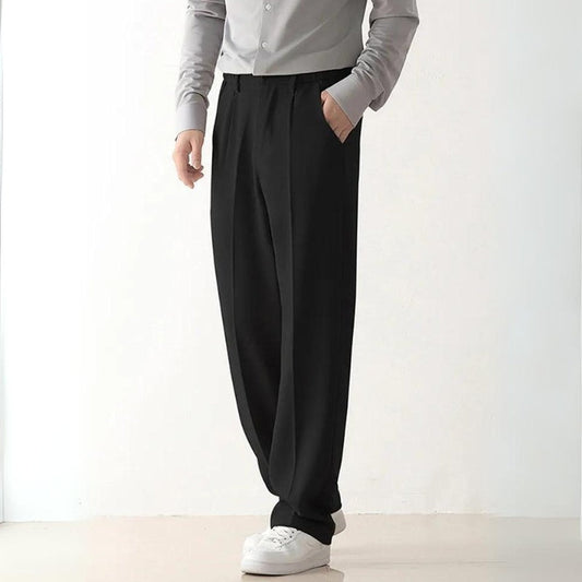 Image of Kieran | Men's Pleated Wide Leg Dress Pants