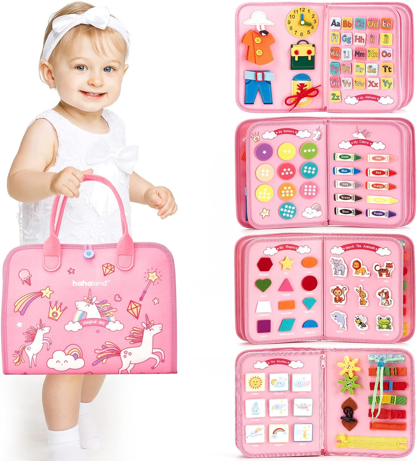 Kletshuts™ BusyBoard: Sensory Fine Motor Skills Montessori Educational Activity Board