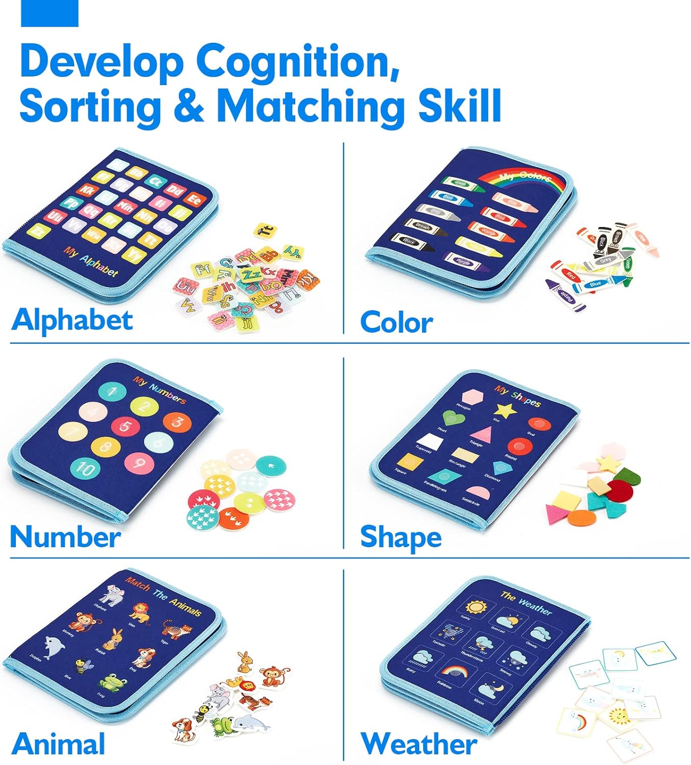 Kletshuts™ BusyBoard: Sensory Fine Motor Skills Montessori Educational Activity Board