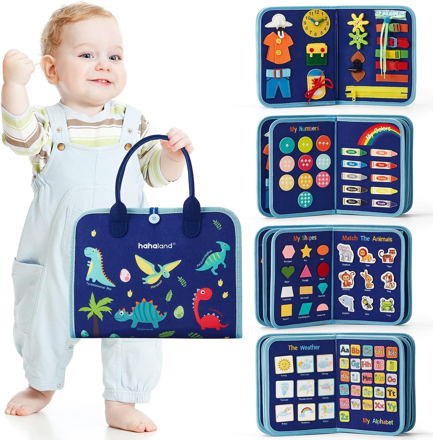 Kletshuts™ BusyBoard: Sensory Fine Motor Skills Montessori Educational Activity Board