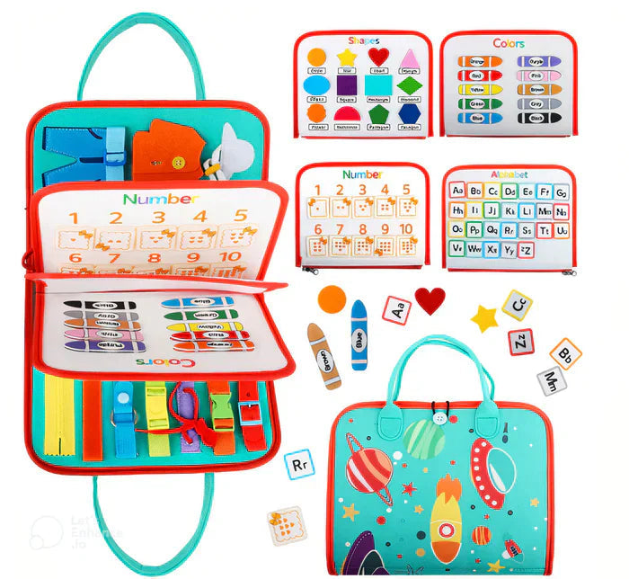 Kletshuts™ BusyBoard: Sensory Fine Motor Skills Montessori Educational Activity Board