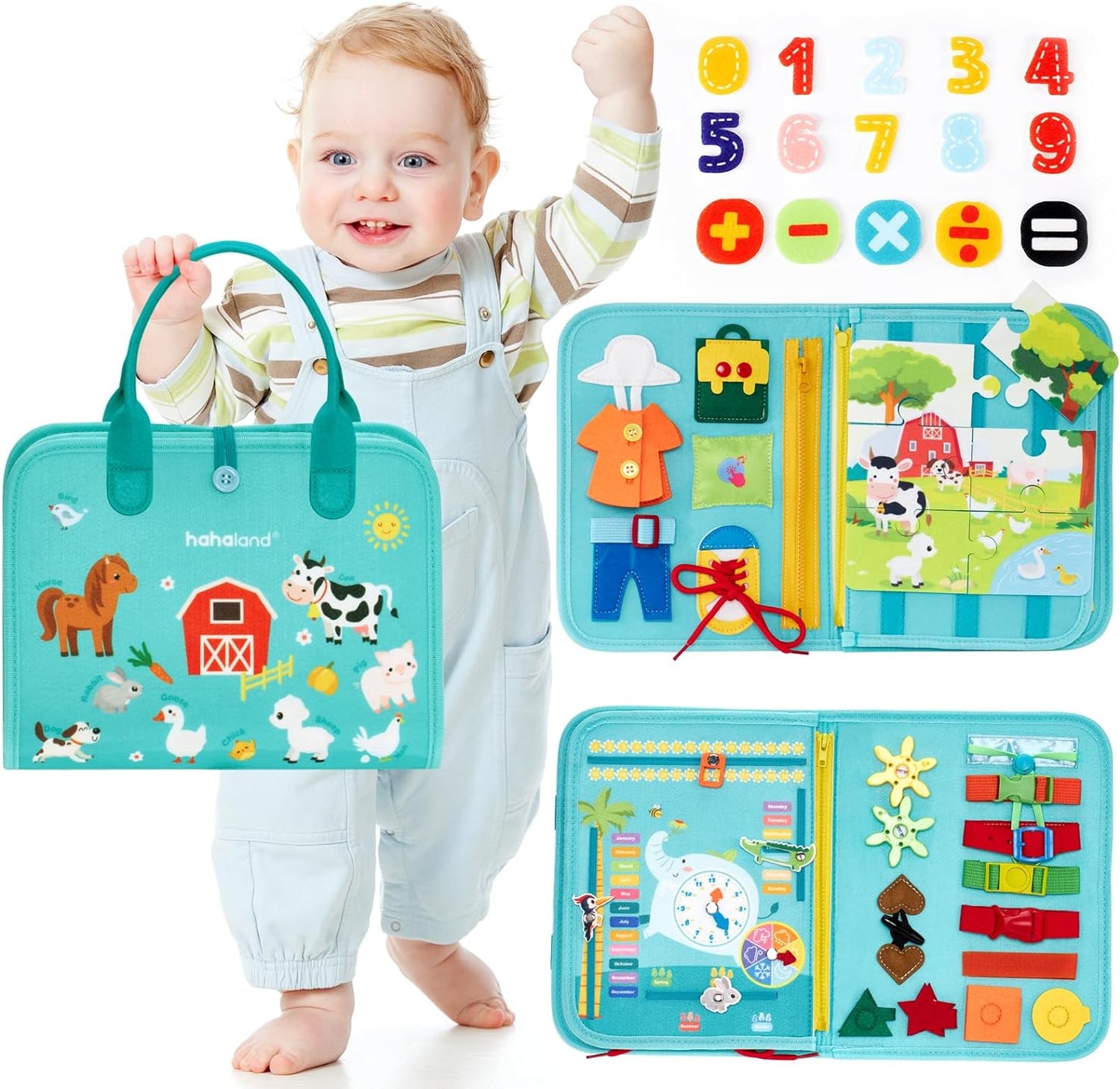 Kletshuts™ BusyBoard: Sensory Fine Motor Skills Montessori Educational Activity Board
