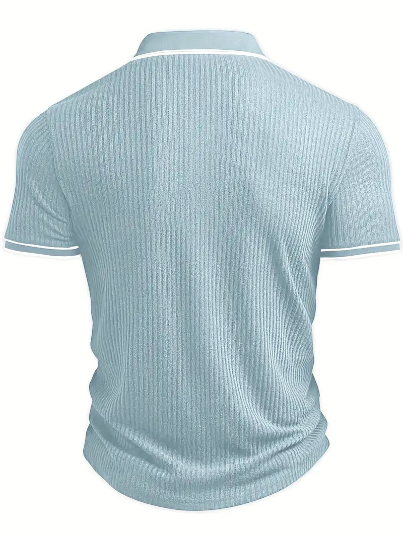 Image of Kris | Men's Ribbed Polo Shirt