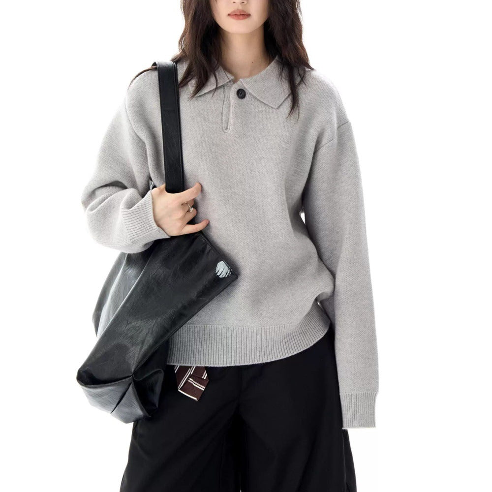 Image of Krista | Women's Collared Pullover Sweater