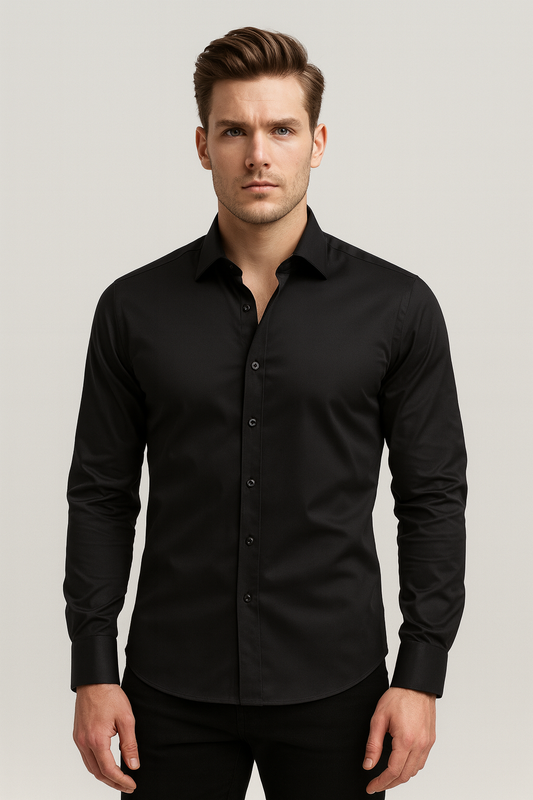 Image of Kurt | Men's Slim-Fit Button-Up Dress Shirt