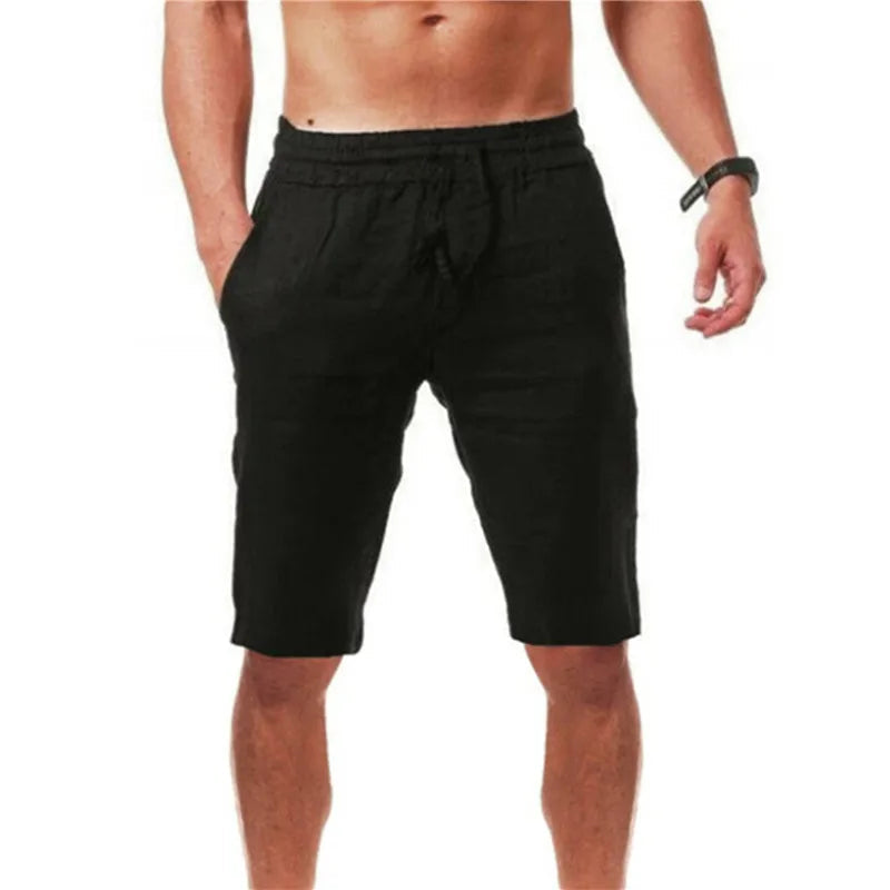 Image of Kyle | Men's Drawstring Casual Knee Length Shorts