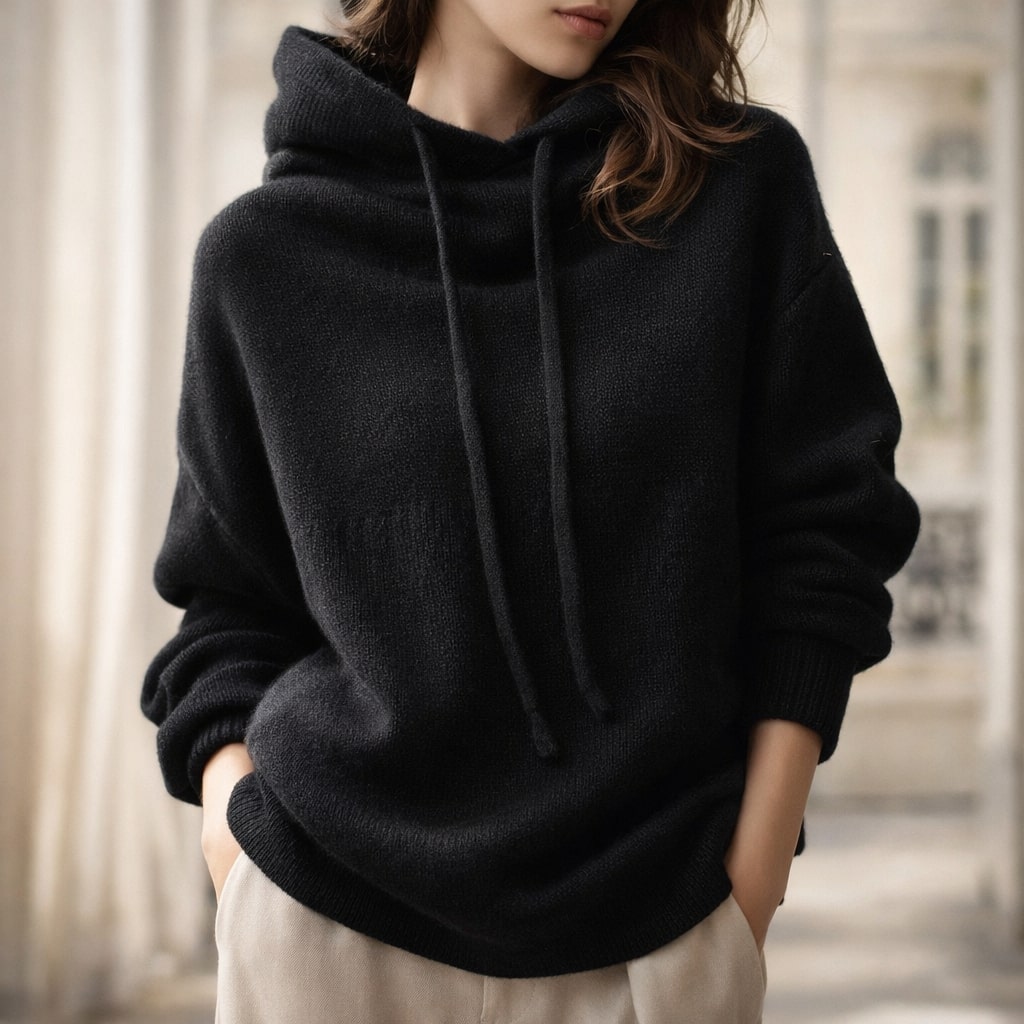 Image of Kylie | Women's Cowl Neck Hooded Sweater