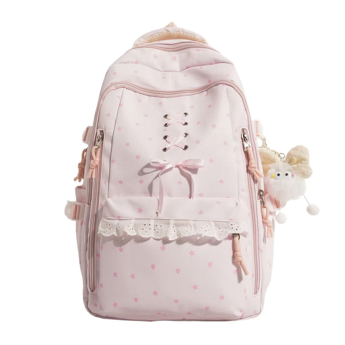 Lace-Up Detail School Backpack
