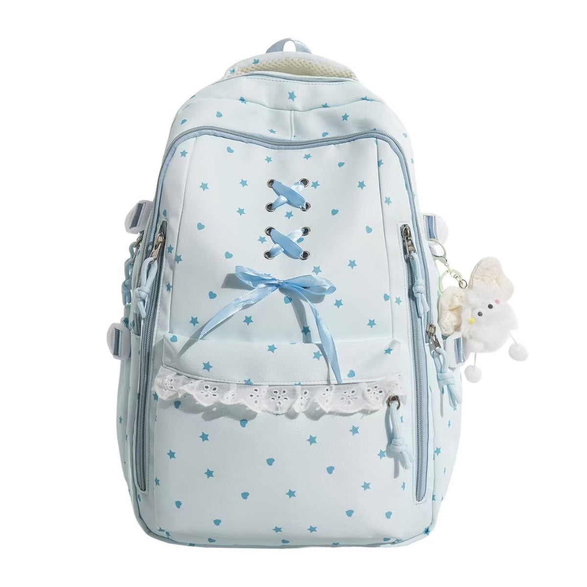 Lace-Up Detail School Backpack