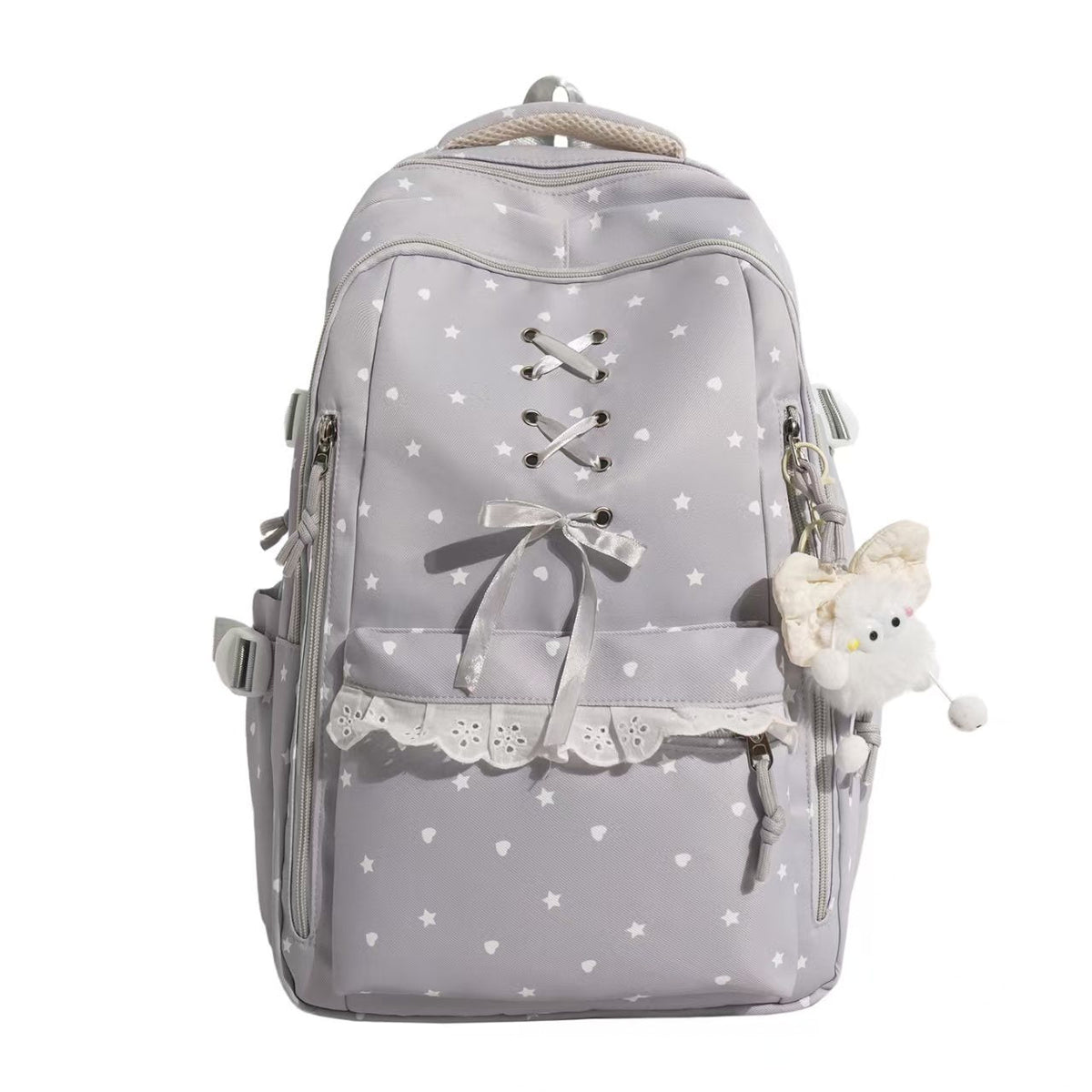 Lace-Up Detail School Backpack