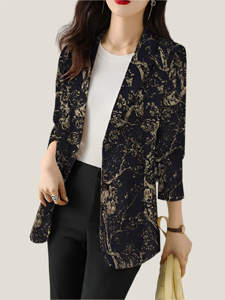 Image of Lauren | Women's Floral Blazer Style Blouse