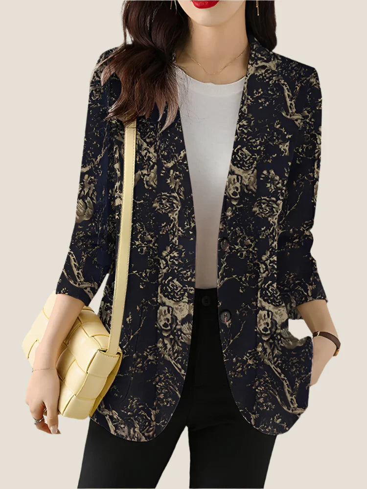 Image of Lauren | Women's Floral Blazer Style Blouse
