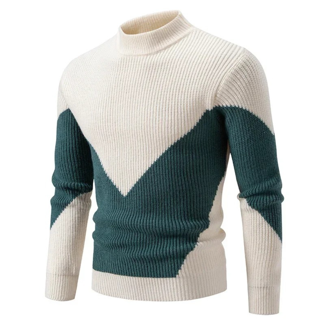 Image of Lawson | Men's Geometric Mock Neck Sweater