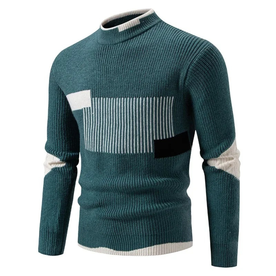 Image of Lawson | Men's Geometric Mock Neck Sweater