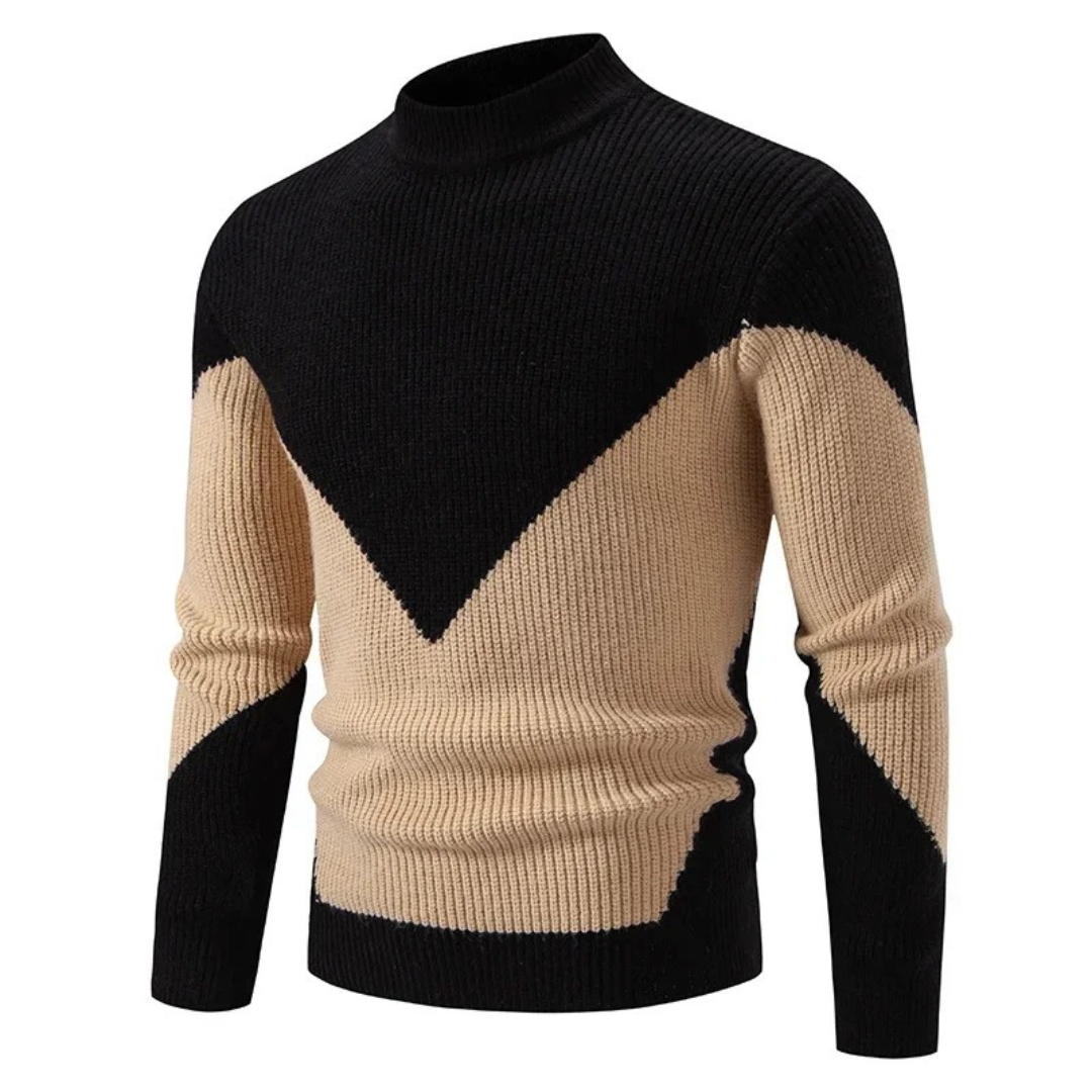 Image of Lawson | Men's Geometric Mock Neck Sweater