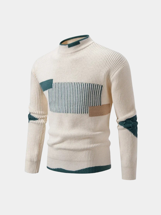 Image of Lawson | Men's Geometric Mock Neck Sweater