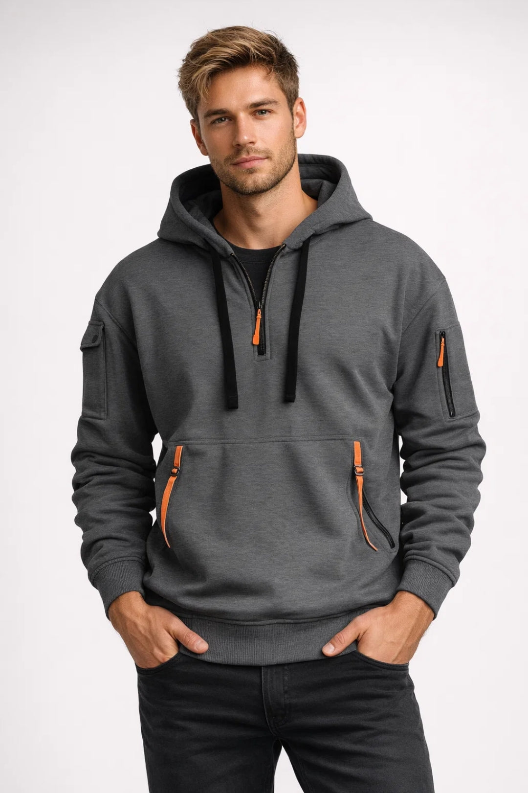Image of Lawson | Men's Half-Zip Pullover Hoodie