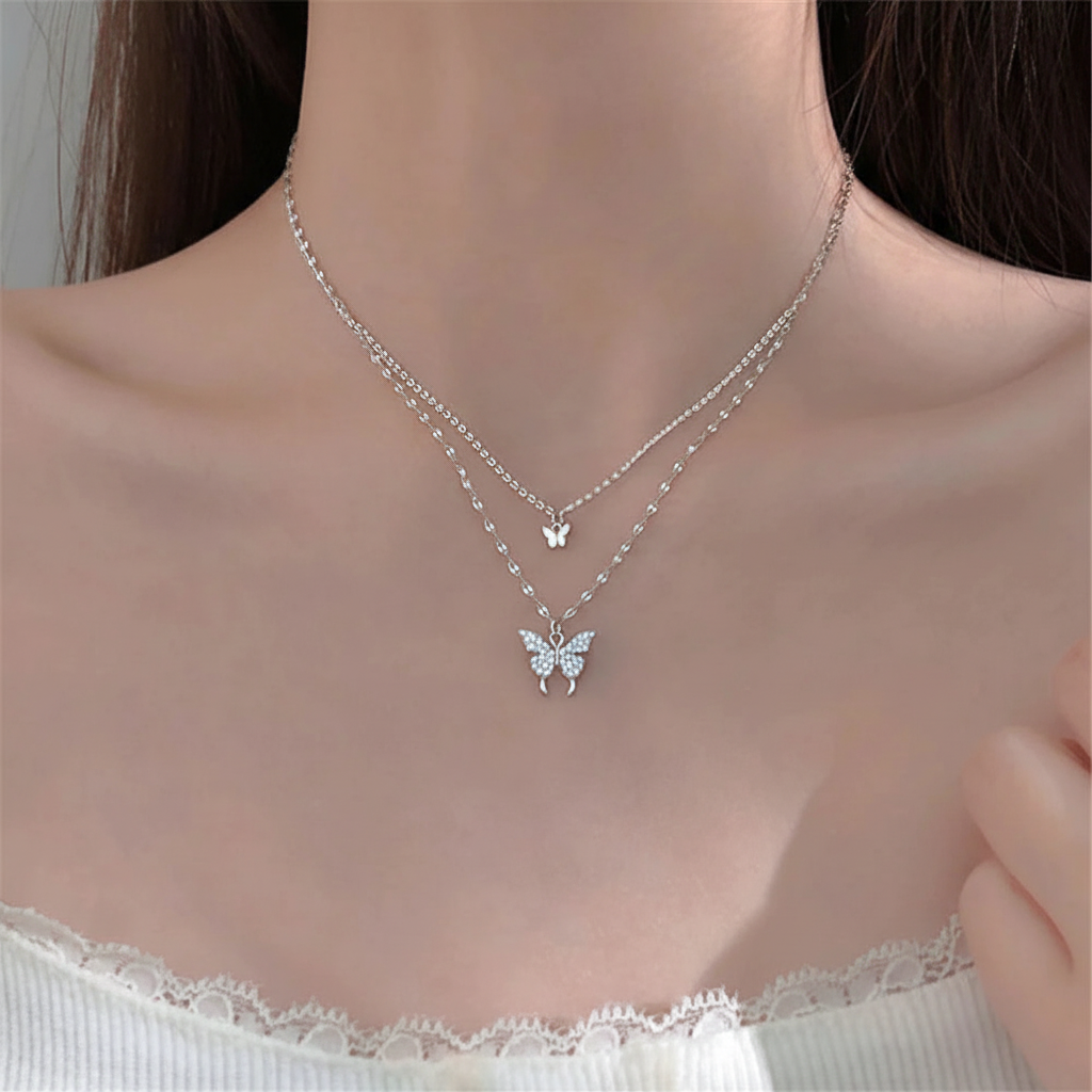Layered Silver Necklace