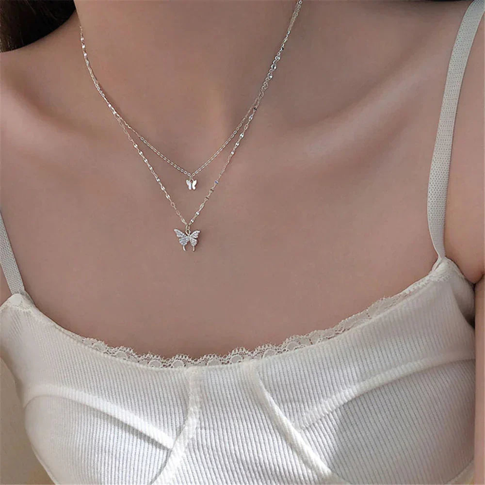 Layered Silver Necklace
