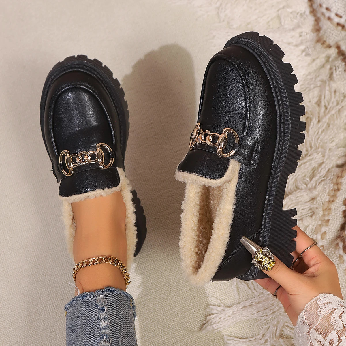 Image of Leah | Women's Slip-On Chunky Loafers