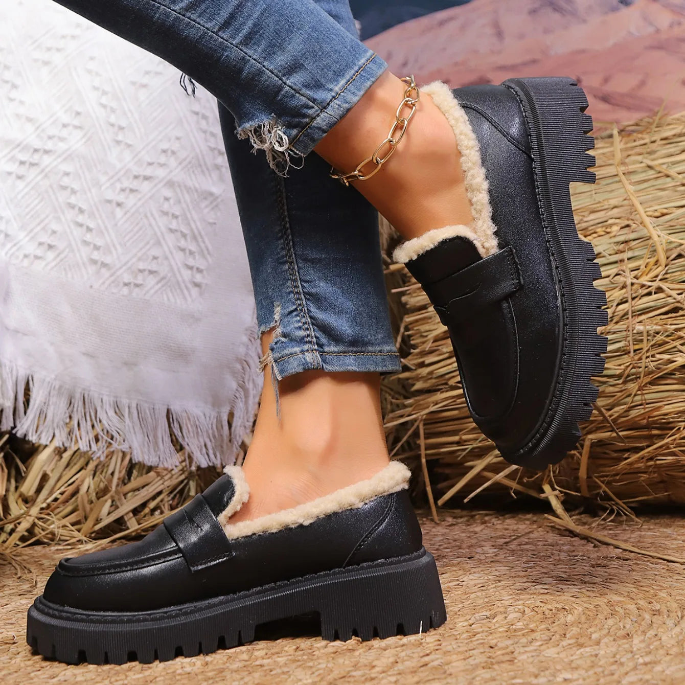 Image of Leah | Women's Slip-On Chunky Loafers