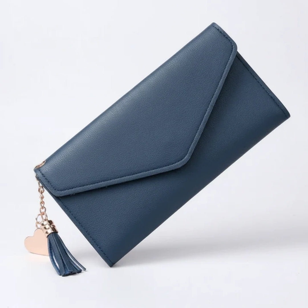 Leather Wallet - Western Style with Practical Compartments and Slim Design